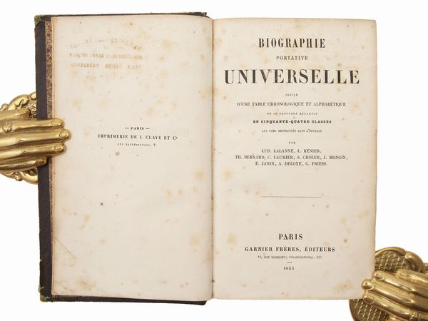 Biografie  - Asta La Collezione Bucciarelli: libri antichi ed incunaboli - Associazione Nazionale - Case d'Asta italiane
