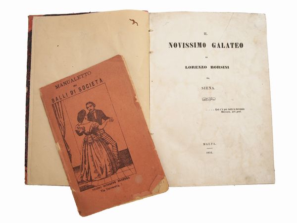 Lorenzo Borsini : Il novissimo galateo di Lorenzo Borsini da Siena  - Asta La Collezione Bucciarelli: libri antichi ed incunaboli - Associazione Nazionale - Case d'Asta italiane