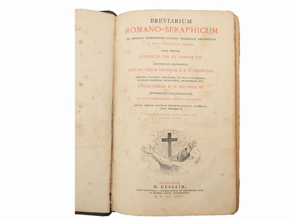Breviarium Romano-Seraphicum...  - Asta La Collezione Bucciarelli: libri antichi ed incunaboli - Associazione Nazionale - Case d'Asta italiane