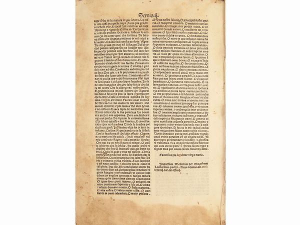 Bernardino Busti : [Mariale de excellentiis Regine celi]  - Asta La Collezione Bucciarelli: libri antichi ed incunaboli - Associazione Nazionale - Case d'Asta italiane