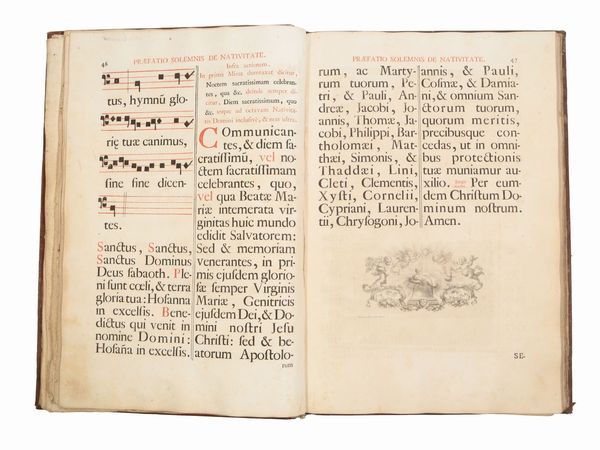 Canon missae ad usum episcoporum, et praelatorum solemniter, vel private celebrantium  - Asta La Collezione Bucciarelli: libri antichi ed incunaboli - Associazione Nazionale - Case d'Asta italiane