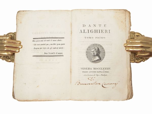DANTE ALIGHIERI : Dante Alighieri  - Asta La Collezione Bucciarelli: libri antichi ed incunaboli - Associazione Nazionale - Case d'Asta italiane