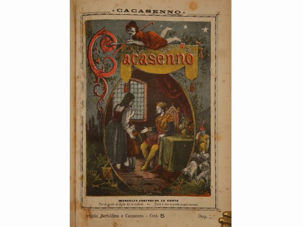 Giulio Cesare Croce : Astuzie sottilissime di Bertoldo, Bertoldino e Cacasenno  - Asta La Collezione Bucciarelli: libri antichi ed incunaboli - Associazione Nazionale - Case d'Asta italiane