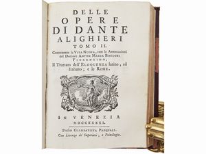 DANTE ALIGHIERI - Delle opere di Dante Alighieri