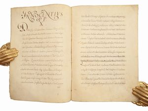 Documenti papali  - Asta La Collezione Bucciarelli: libri antichi ed incunaboli - Associazione Nazionale - Case d'Asta italiane