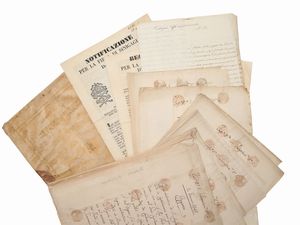 Instrumento della compra del Ducato di Terra Nova  - Asta La Collezione Bucciarelli: libri antichi ed incunaboli - Associazione Nazionale - Case d'Asta italiane