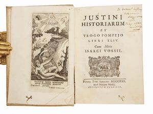 MARCUS IUNIANUS IUSTINUS - Justini Historiarum ex Trogo Pompejo libri XLIV. Cum notis Isaaci Vossii