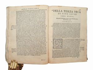Titus Livius : Deche di T. Livio padovano dell'istorie romane... Prima parte  - Asta La Collezione Bucciarelli: libri antichi ed incunaboli - Associazione Nazionale - Case d'Asta italiane