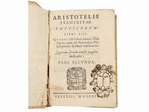 ARISTOTELES - Aristotelis Stagiritae peripateticorum principis Opera omnia in partes septem diuisa
