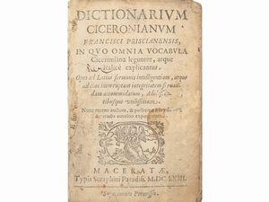 Francesco Priscianese - Dictionarium Ciceronianum Francisci Priscianensis...