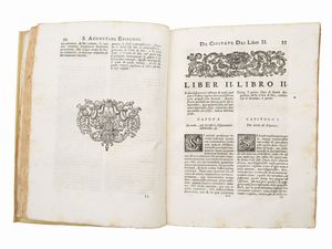 Aurelius Augustinus : Della citt di Dio  - Asta La Collezione Bucciarelli: libri antichi ed incunaboli - Associazione Nazionale - Case d'Asta italiane