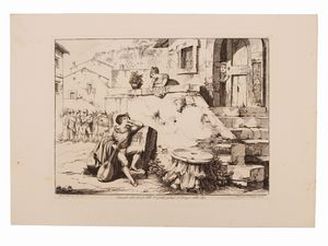 Bartolomeo Pinelli : Dei costumi di Roma  - Asta La Collezione Bucciarelli: libri antichi ed incunaboli - Associazione Nazionale - Case d'Asta italiane