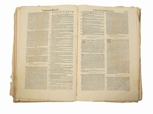 BARTOLO DA SASSOFERRATO : Consilia, quaestiones et tractatus Bartoli  Saxoferrato...  - Asta La Collezione Bucciarelli: libri antichi ed incunaboli - Associazione Nazionale - Case d'Asta italiane