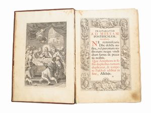 Canon missae ad usum episcoporum, et praelatorum solemniter, vel private celebrantium  - Asta La Collezione Bucciarelli: libri antichi ed incunaboli - Associazione Nazionale - Case d'Asta italiane