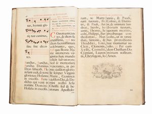 Canon missae ad usum episcoporum, et praelatorum solemniter, vel private celebrantium  - Asta La Collezione Bucciarelli: libri antichi ed incunaboli - Associazione Nazionale - Case d'Asta italiane