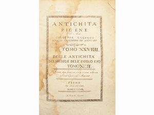Giuseppe Colucci - Antichità picene ... Tomo XXVIII delle antichità del Medio e dele infimo Evo Tomo XIIII