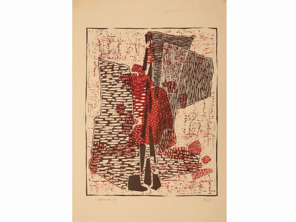LUIGI VERONESI : L. Veronesi 6 incisioni 1959  - Asta La collezione Bucciarelli: dipinti, grafiche, edizioni d'artista - Associazione Nazionale - Case d'Asta italiane