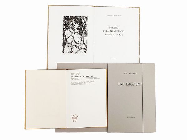 Cantatore - Saetti - Ciarrocchi  - Asta La collezione Bucciarelli: dipinti, grafiche, edizioni d'artista - Associazione Nazionale - Case d'Asta italiane