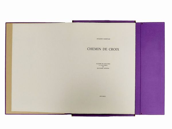 Jacques Maritain : Chemin de croix  - Asta La collezione Bucciarelli: dipinti, grafiche, edizioni d'artista - Associazione Nazionale - Case d'Asta italiane