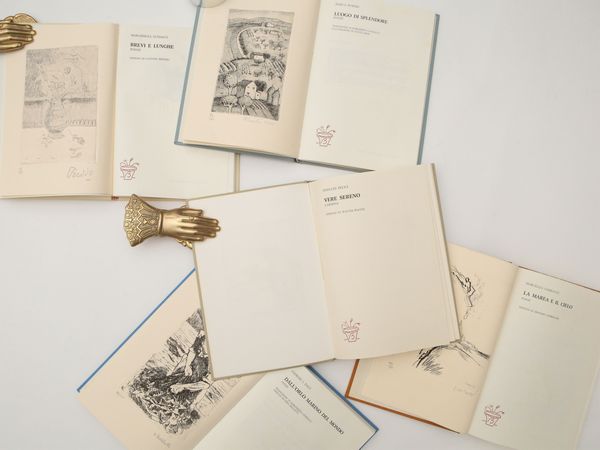 Cinque libri d'artista  - Asta La collezione Bucciarelli: dipinti, grafiche, edizioni d'artista - Associazione Nazionale - Case d'Asta italiane