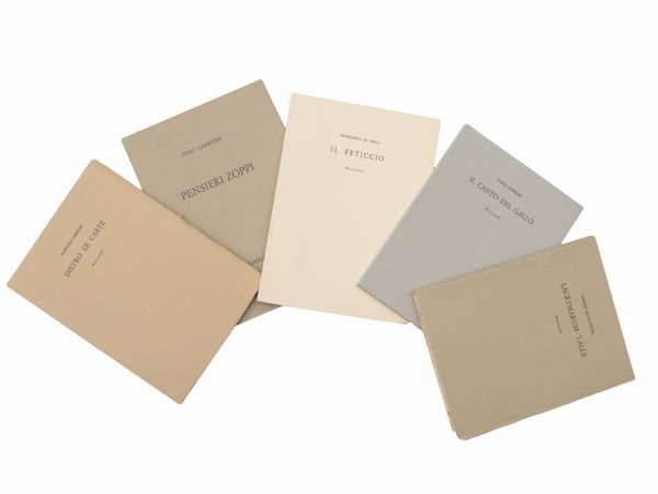 Conti - Piacesi - Magnolato - Fiume - Guidi  - Asta La collezione Bucciarelli: dipinti, grafiche, edizioni d'artista - Associazione Nazionale - Case d'Asta italiane