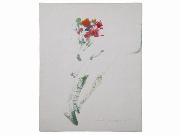 Ernesto Treccani : Fiori  - Asta La collezione Bucciarelli: dipinti, grafiche, edizioni d'artista - Associazione Nazionale - Case d'Asta italiane