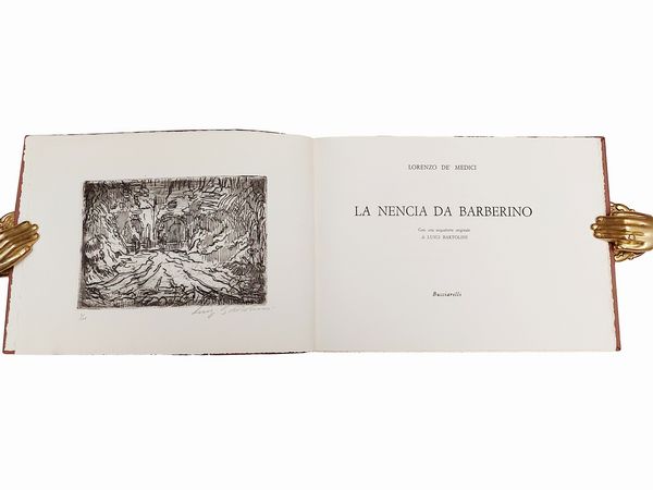 Lorenzo de' Medici : La Nencia da Barberino  - Asta La collezione Bucciarelli: dipinti, grafiche, edizioni d'artista - Associazione Nazionale - Case d'Asta italiane