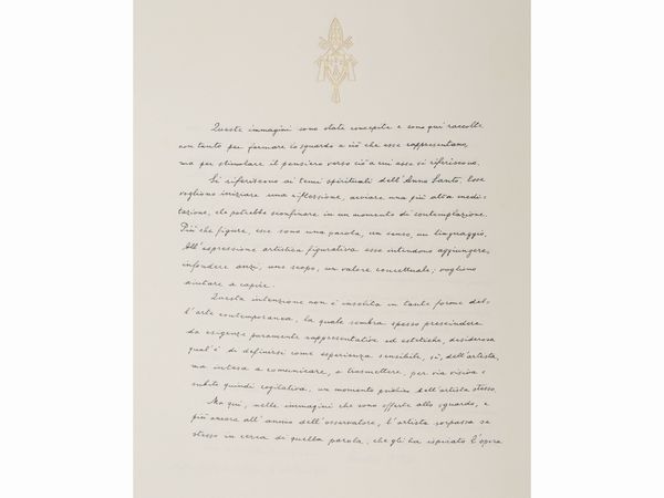 Lello Scorzelli : Padri della Chiesa: 10 litografie  - Asta La collezione Bucciarelli: dipinti, grafiche, edizioni d'artista - Associazione Nazionale - Case d'Asta italiane