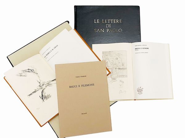 Quattro libri d'artista  - Asta La collezione Bucciarelli: dipinti, grafiche, edizioni d'artista - Associazione Nazionale - Case d'Asta italiane