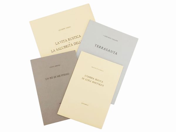 Quattro libri d'artista  - Asta La collezione Bucciarelli: dipinti, grafiche, edizioni d'artista - Associazione Nazionale - Case d'Asta italiane