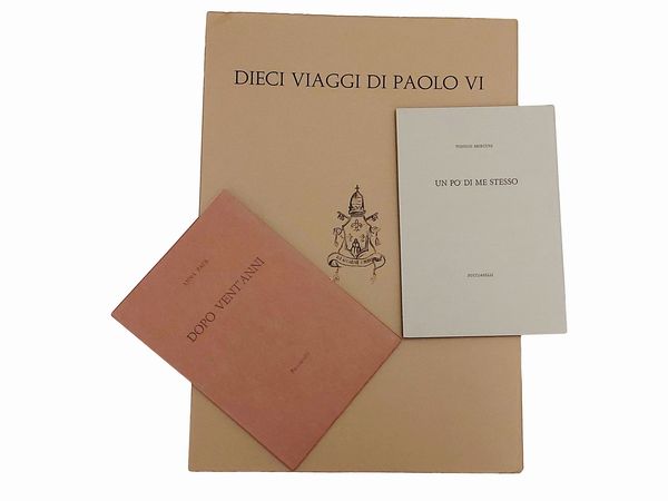 Tre libri d'artista  - Asta La collezione Bucciarelli: dipinti, grafiche, edizioni d'artista - Associazione Nazionale - Case d'Asta italiane