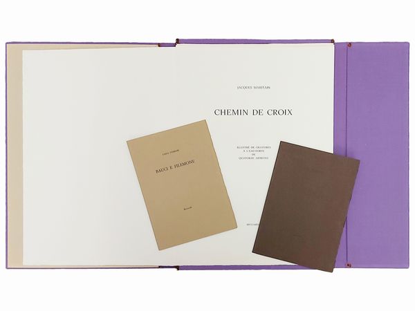 Jacques Maritain : Tre libri d'artista  - Asta La collezione Bucciarelli: dipinti, grafiche, edizioni d'artista - Associazione Nazionale - Case d'Asta italiane