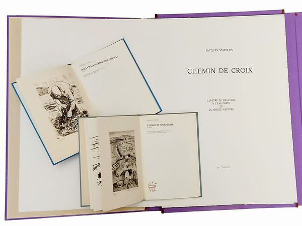 Tre libri d'artista  - Asta La collezione Bucciarelli: dipinti, grafiche, edizioni d'artista - Associazione Nazionale - Case d'Asta italiane