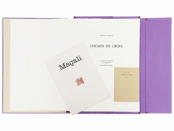 Jacques Maritain : Tre libri d'artista  - Asta La collezione Bucciarelli: dipinti, grafiche, edizioni d'artista - Associazione Nazionale - Case d'Asta italiane