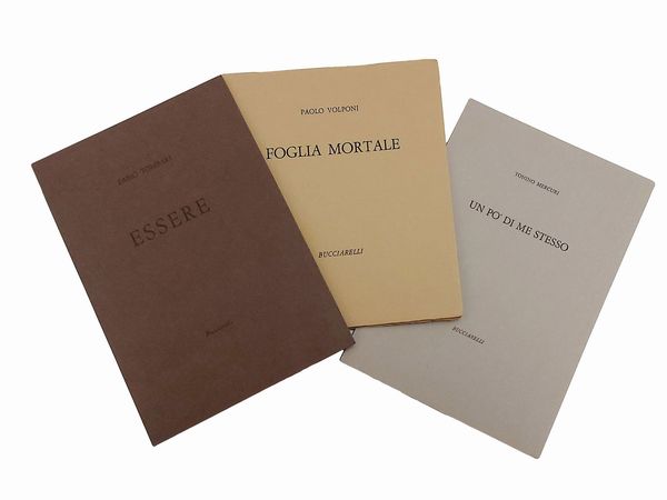 Tre libri d'artista  - Asta La collezione Bucciarelli: dipinti, grafiche, edizioni d'artista - Associazione Nazionale - Case d'Asta italiane