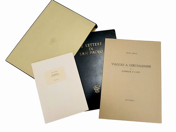 Tre libri d'artista  - Asta La collezione Bucciarelli: dipinti, grafiche, edizioni d'artista - Associazione Nazionale - Case d'Asta italiane