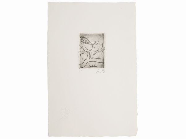 Luigi Bartolini : Da Poesie 1960  - Asta La collezione Bucciarelli: dipinti, grafiche, edizioni d'artista - Associazione Nazionale - Case d'Asta italiane