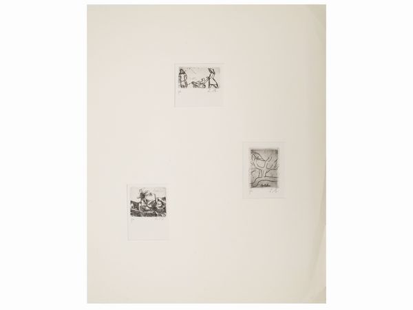 Luigi Bartolini : Da Poesie 1960  - Asta La collezione Bucciarelli: dipinti, grafiche, edizioni d'artista - Associazione Nazionale - Case d'Asta italiane