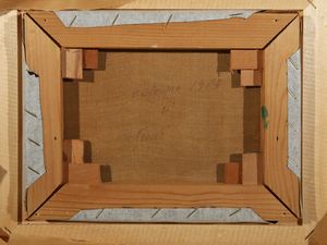 VIRGILIO GUIDI : Figura 1963  - Asta La collezione Bucciarelli: dipinti, grafiche, edizioni d'artista - Associazione Nazionale - Case d'Asta italiane