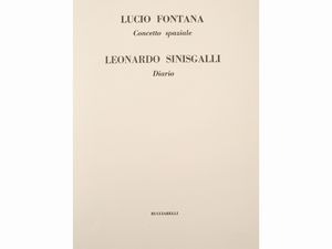 LUCIO FONTANA - Concetto spaziale - Leonardo Sinisgalli, Diario