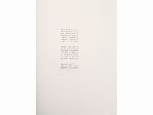 LUCIO FONTANA : Giuseppe Ungaretti, Apocalissi e sedici traduzioni, con due opere originali di Lucio Fontana  - Asta La collezione Bucciarelli: dipinti, grafiche, edizioni d'artista - Associazione Nazionale - Case d'Asta italiane