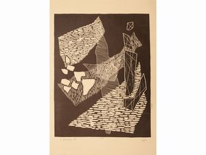 LUIGI VERONESI : L. Veronesi 6 incisioni 1959  - Asta La collezione Bucciarelli: dipinti, grafiche, edizioni d'artista - Associazione Nazionale - Case d'Asta italiane