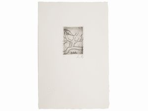 Luigi Bartolini : Da Poesie 1960  - Asta La collezione Bucciarelli: dipinti, grafiche, edizioni d'artista - Associazione Nazionale - Case d'Asta italiane