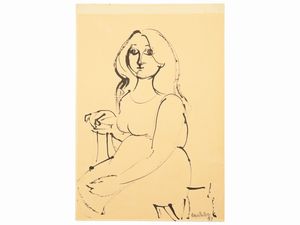 Domenico Cantatore - Figura femminile 1951