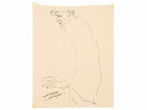 WALTER PIACESI - Roma piazza del popolo 1962 e Personaggio 1963