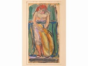 Luigi Bartolini - Donna al balcone