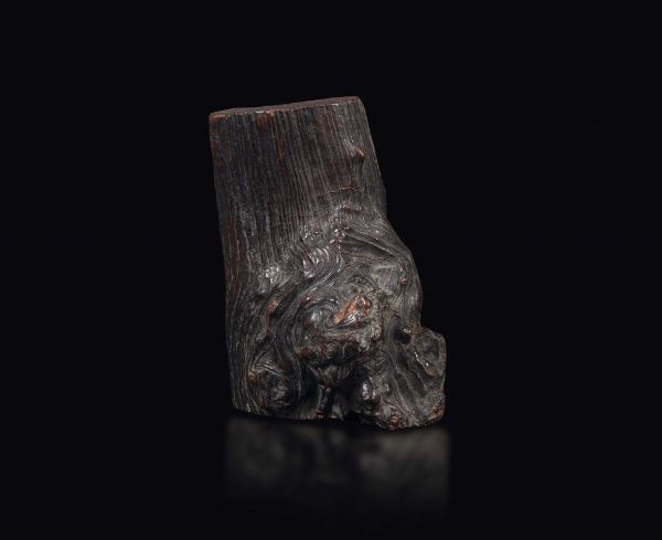 Scholar rock in legno huanghuali, Cina, Dinastia Qing, XIX secolo  - Asta Fine Chinese Works of Art - Associazione Nazionale - Case d'Asta italiane