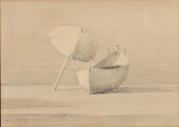 Omaggio a Lazzaro, 1974  - Asta Arte moderna, contemporanea e dipinti del XIX secolo   - Associazione Nazionale - Case d'Asta italiane