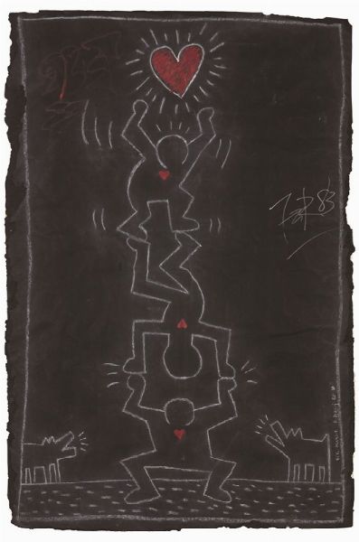 Senza titolo (Subway drawing), 1985  - Asta Arte moderna, contemporanea e dipinti del XIX secolo   - Associazione Nazionale - Case d'Asta italiane