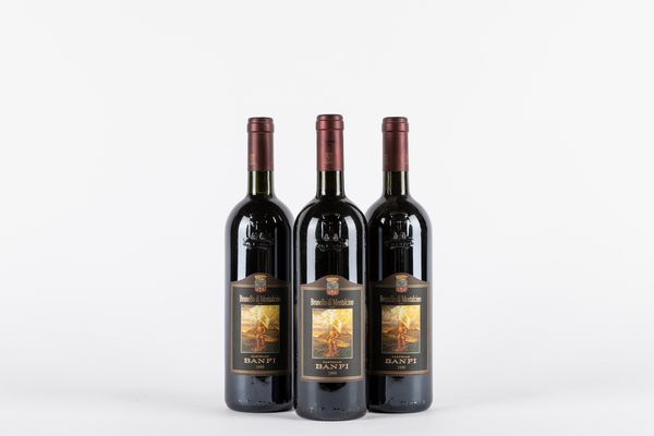 Toscana : Castello Banfi Brunello di Montalcino (3 BT)  - Asta Vini e distillati - Associazione Nazionale - Case d'Asta italiane